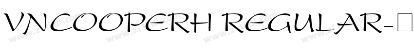 VNCooperH Regular字体转换